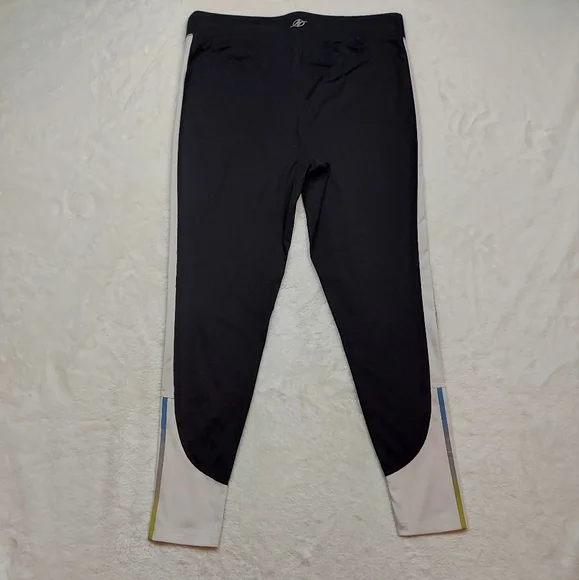 Nordic Track Black White High Rise Athletic Leggings Size L - Picture 8 of 14